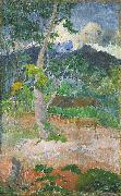 Paul Gauguin Landscape with a Horse oil painting reproduction